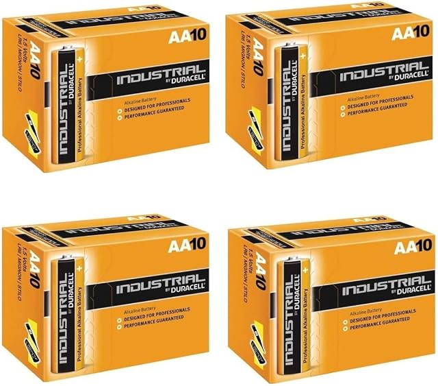 Duracell Industrial Battery, Alkaline 1.5 V AA Ref. MN1500 Pack 10, 20, 30, 40, 50