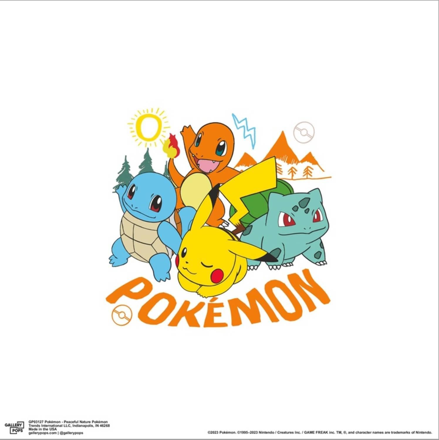 Amazon.com: Trends International Gallery Pops Pokémon - Peaceful