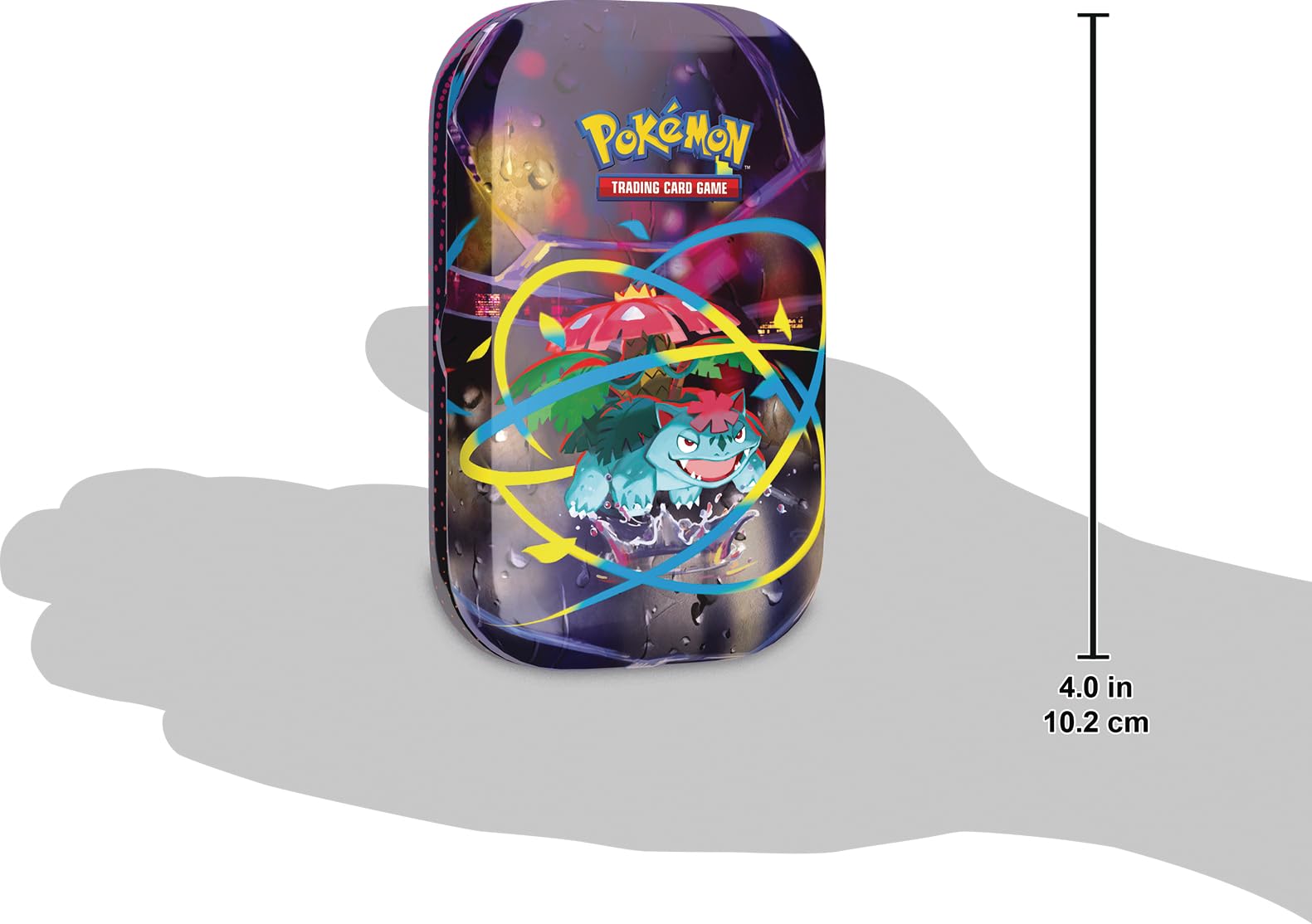 Pokémon: Minilata Megahéroes de Mega-Venusaur de JCC Pokémon (1 Pegatina, 1 Tarjeta ilustrada y 2 Sobres de Mejora)