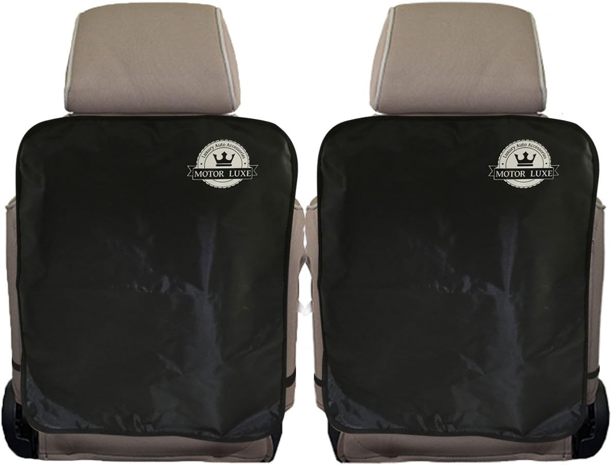 Motor Luxe Kick Mats 2-Pack - Large Car Seat Back Protector Set