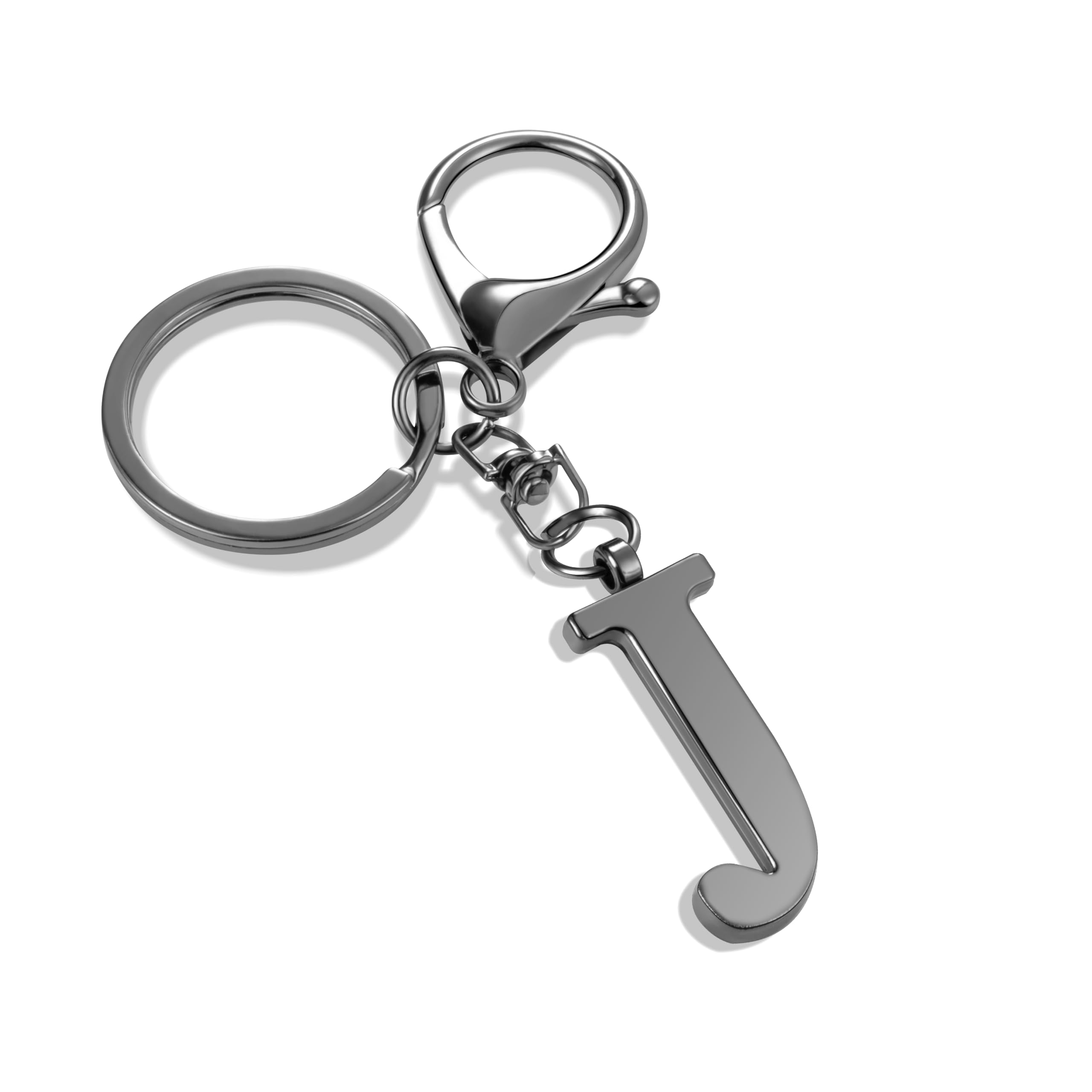 Gold Letter A-Z Keychain for Women Bag Charms Purse Charms For Handbags Metal Alphabet Initial Letter Keychain