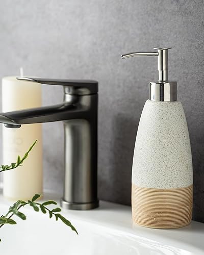 Miniatura 6 de Dispensador de jabón para platos de 12 onzas con 2 bombas para jabón de manos, champú, loción, acondicionador, botella de jabón recargable de