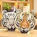 XIGUI 18 inches Tiger Tiger's Head Stuffed Animal,Tiger Plush Toy,Realistic Tiger Head Plush Toy Pillow,for Kids Boys Girl Soft Pillow Jungle Birthday Valentine (Yellow)