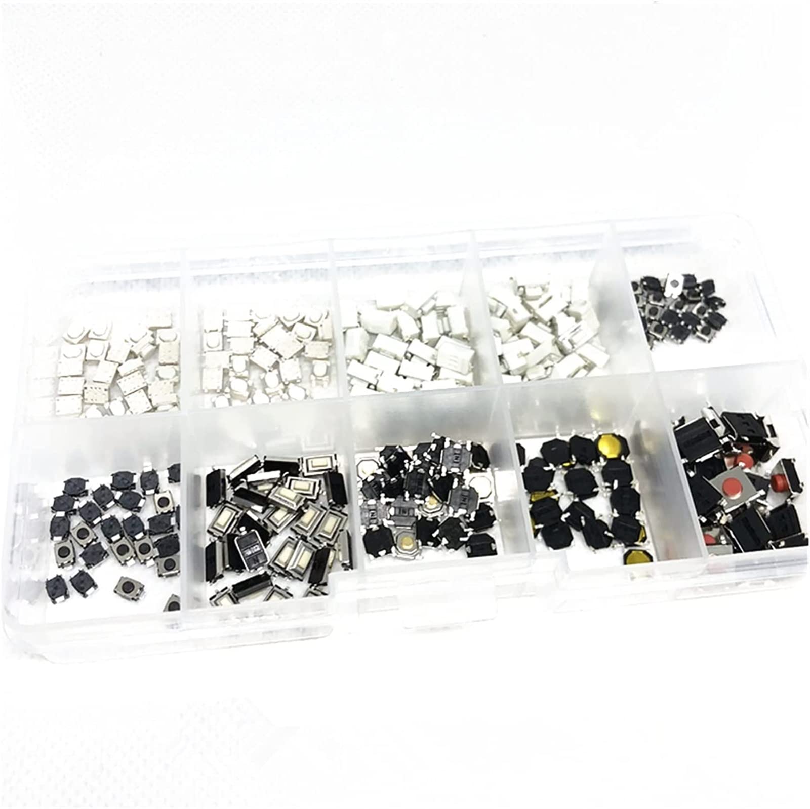 Kit d'interrupteurs à bouton-poussoir tactile avec 250 pièces d'interrupteurs momentanés précis