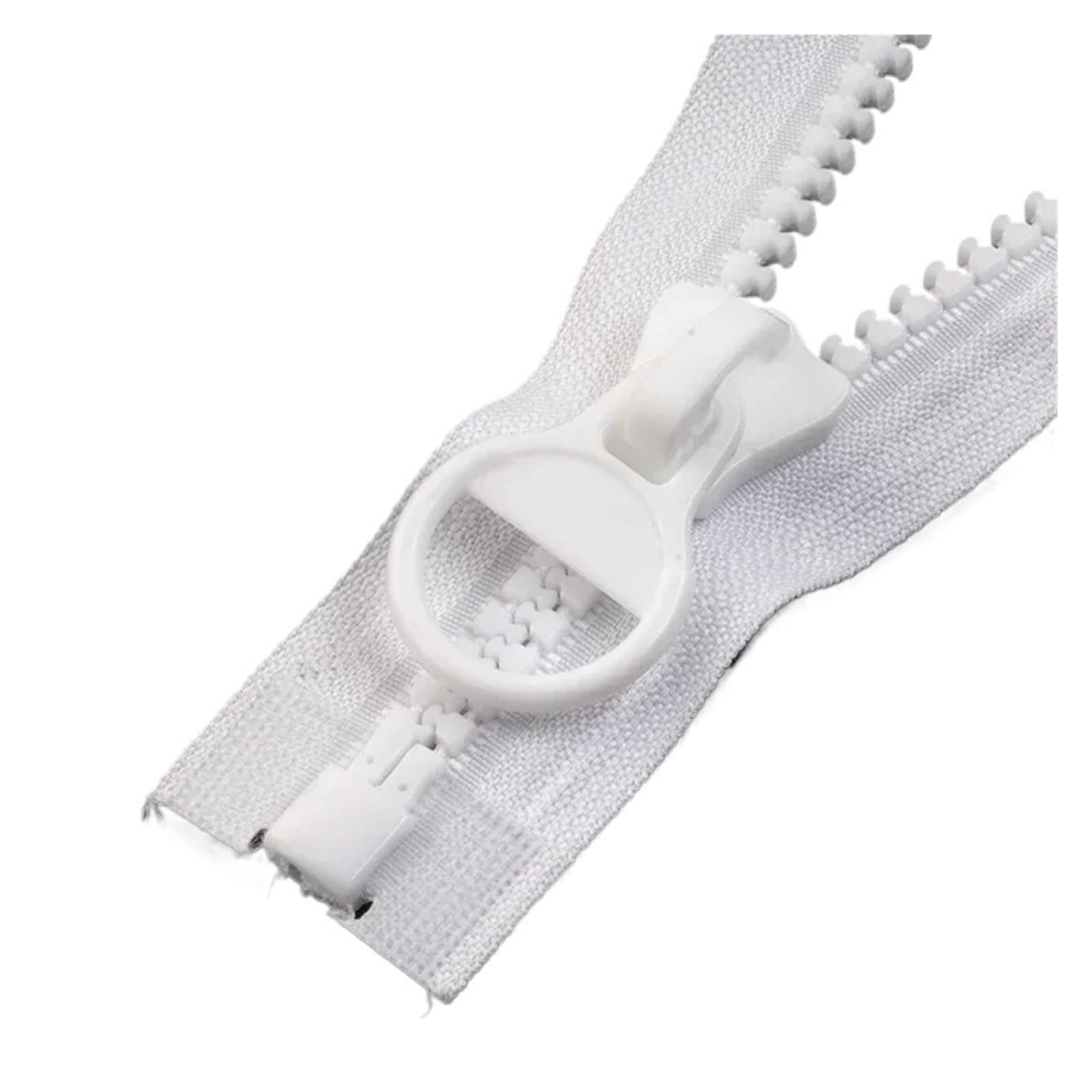 1 Pz 60-300 Cm 8# Cerniere In Resina Open-End Chiusura Con Zip for Piumino Borsa Tenda Lunga Cerniera Kit Di Riparazione Accessori for Cucire FAI DA TE(White,300cmNo8)