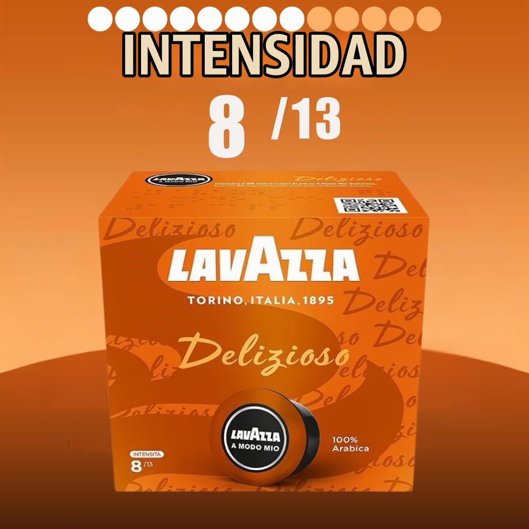 Lavazza Modo Mio Espresso Delizioso 256 Pods for Capsule Coffee Machine, Medium