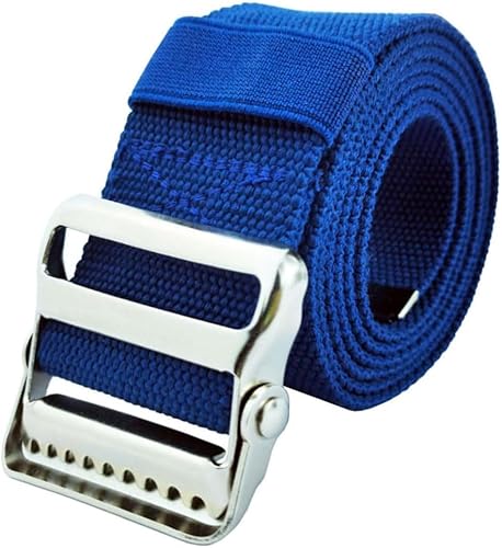 LAMBOX Cinturón de transferencia para caminar con soporte para cinturón para personas mayores, cuidadores, enfermeras, terapeutas, etc. (azul, 60