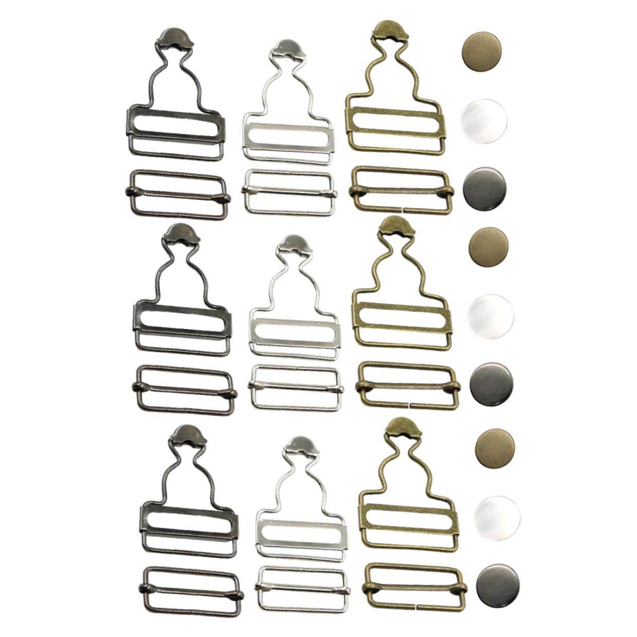Boucles de gourde réglables en métal x30 pour couture de salopettes