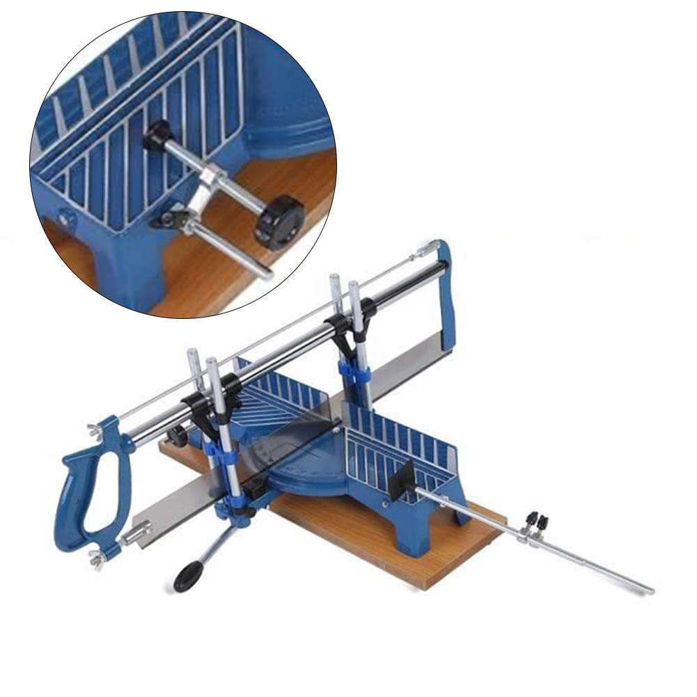 Sierra manual de inglete, sierra manual de precisión con ángulo de hierro para carpintería, madera, corte de aluminio, 22,5°, 30°, 36°, 45°, 90°, herramienta manual resistente