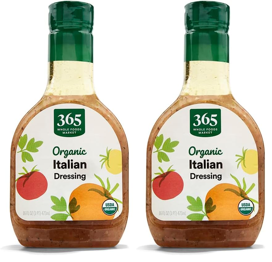 Image of 365 by Whole Foods Market, Organic Italian Dressing, 16 Fl Oz (Pack of 2)
