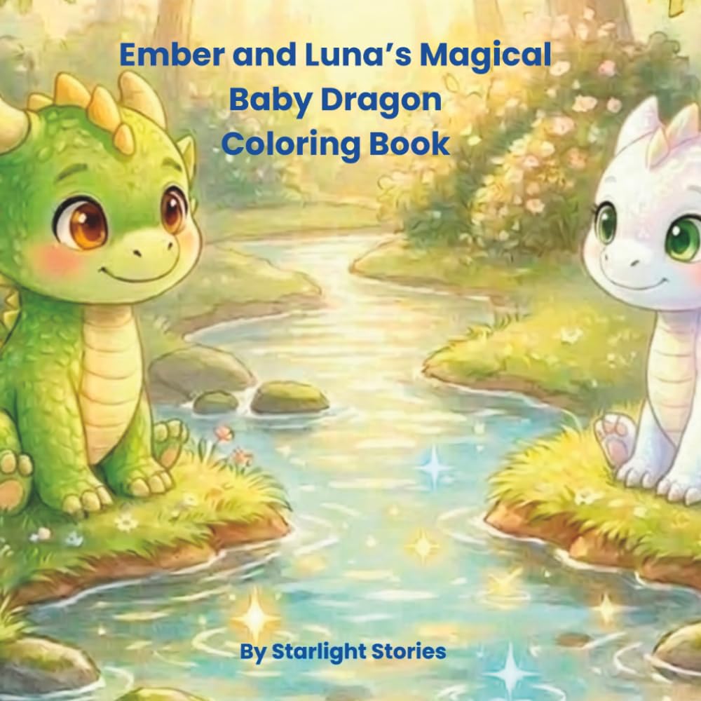 Ember and Luna's Magical Baby Dragon Coloring Book (Ember the Baby Dragon)