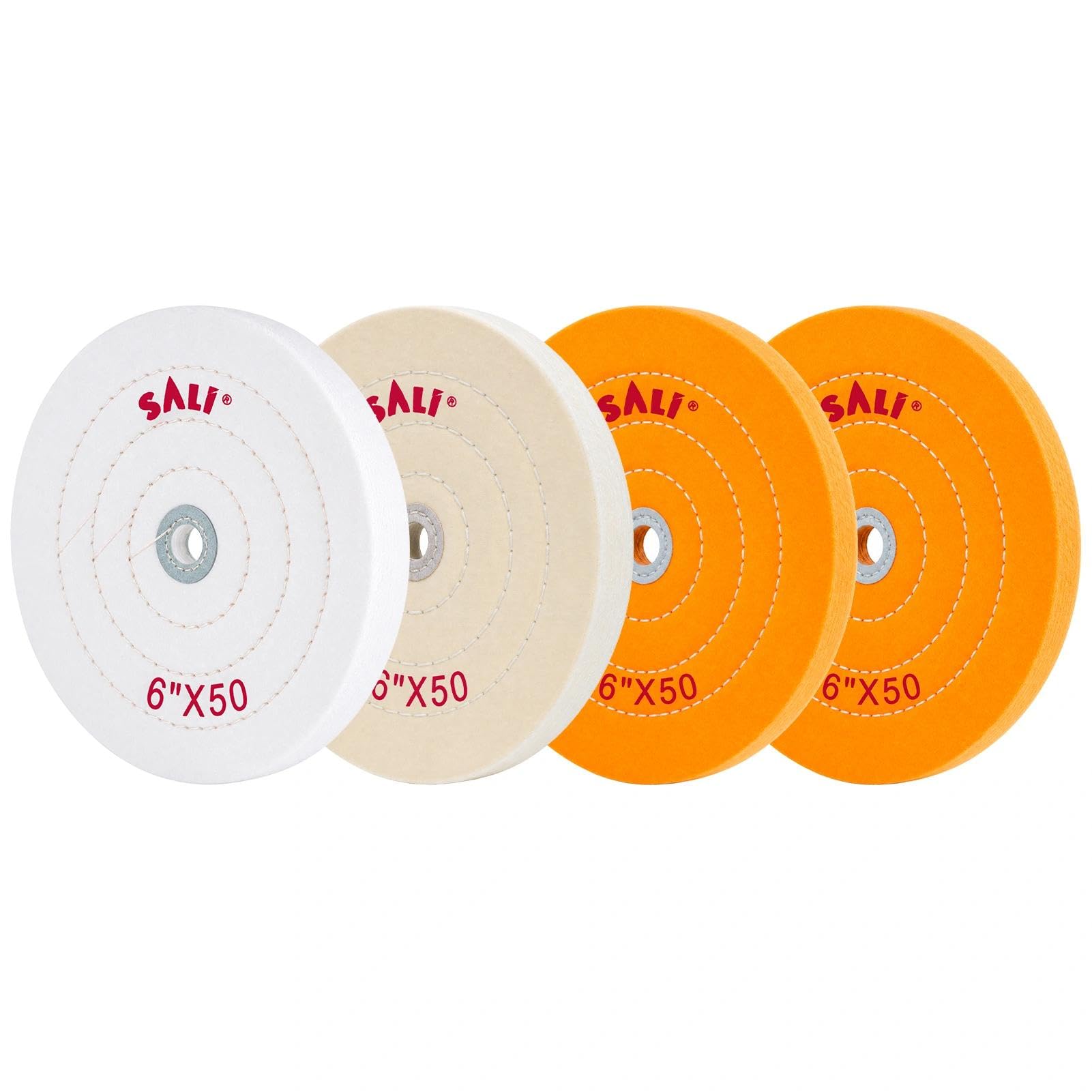 SALI Buffing Wheels - 4 Pack for Bench Grinder -1