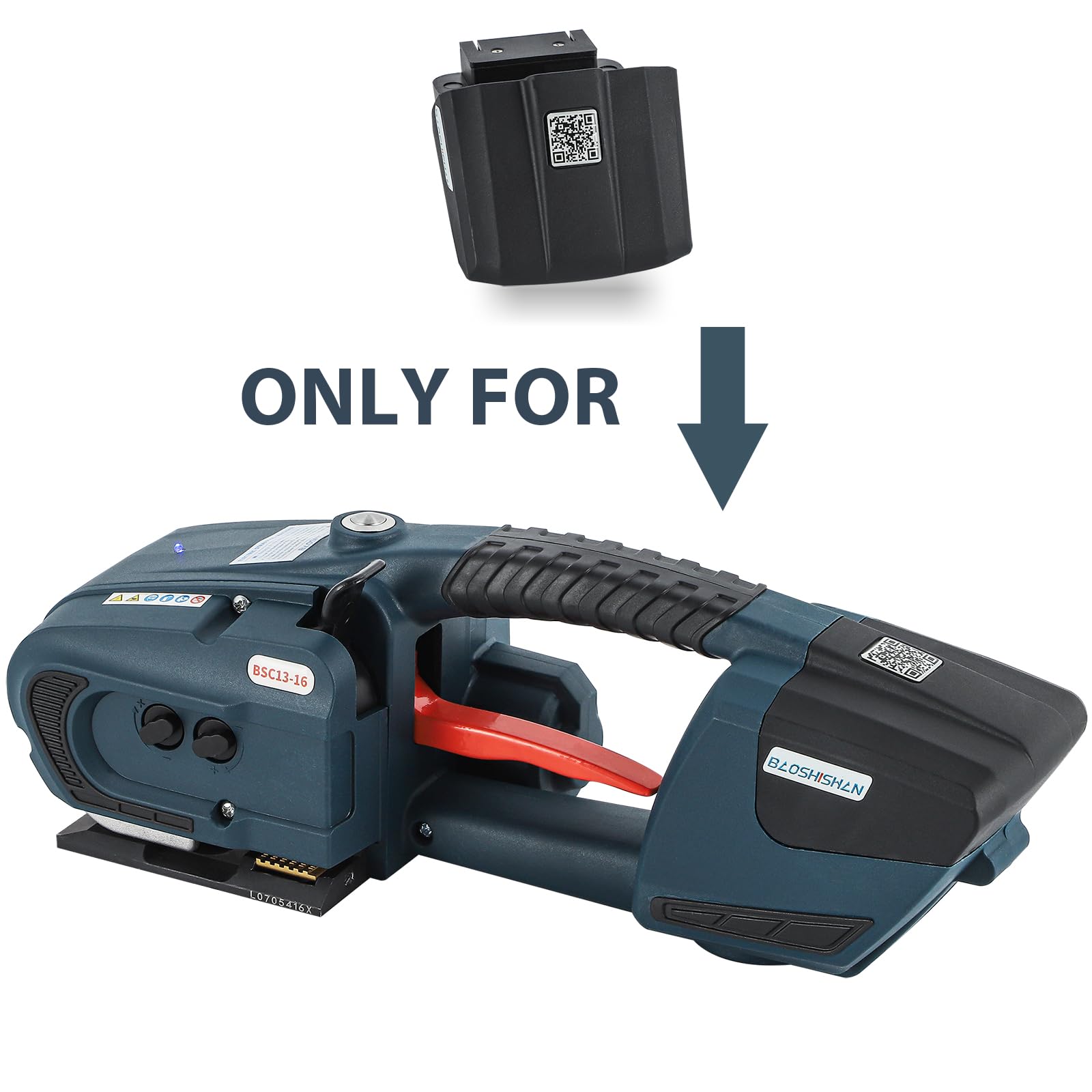 BAOSHISHAN 4000mah Battery Only for BSC13-16 Bluish Green Electric Strapping Machine