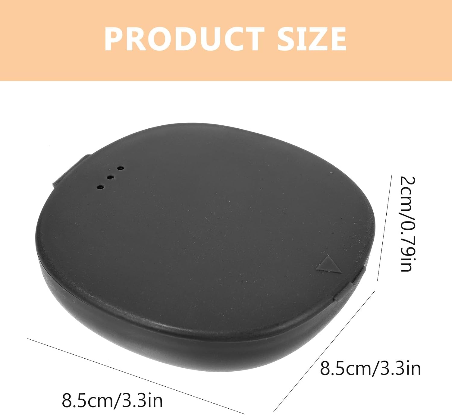 Portable Plastic Storage Box Reusable Period Disc Cleaner Case for Travel, Sturdy Black Holder
