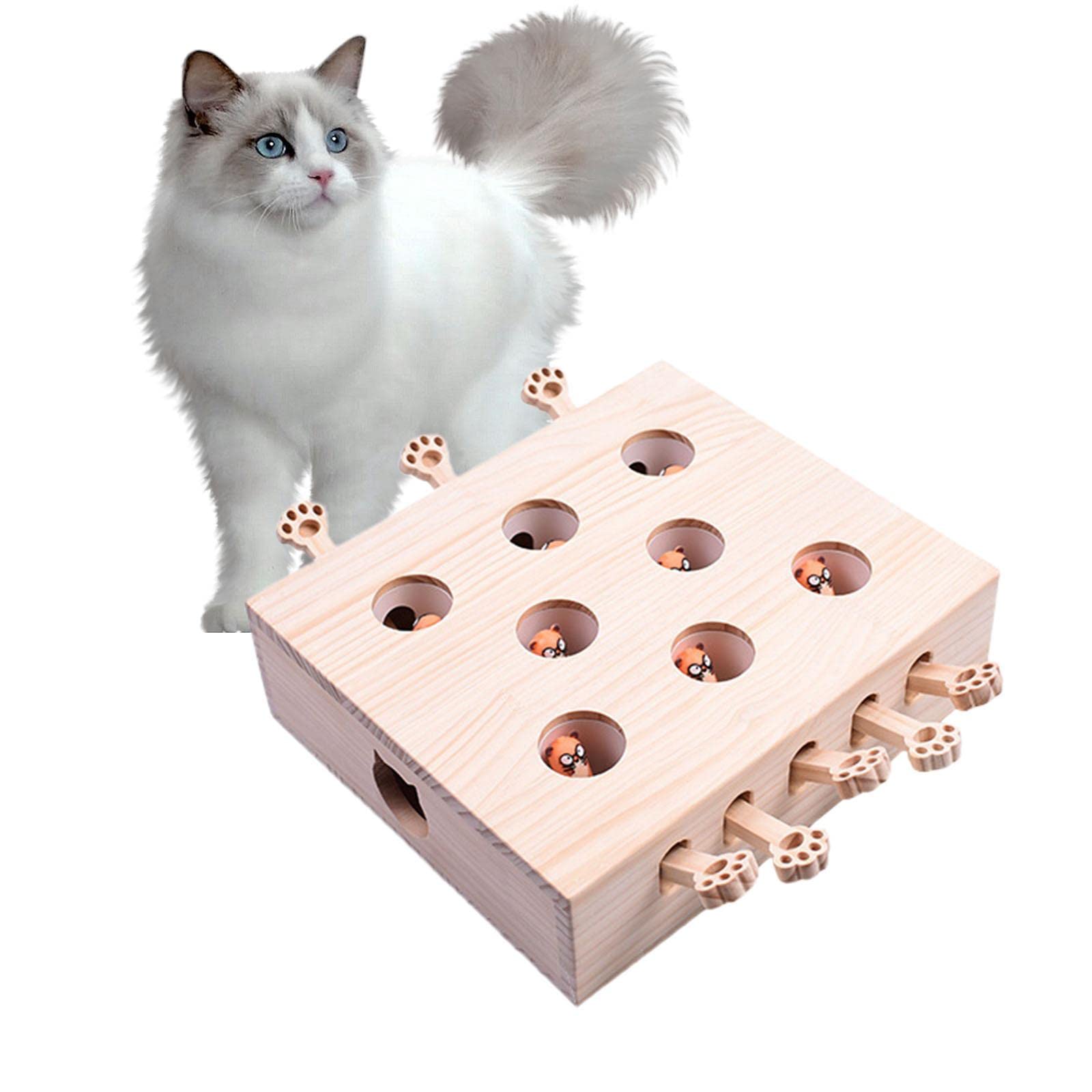 Divertidos Juguetes para Gatos, Suministros para Mascotas, Caja de Laberinto, Accesorios para El Dormitorio del Y El Patio, Forma de muñeca