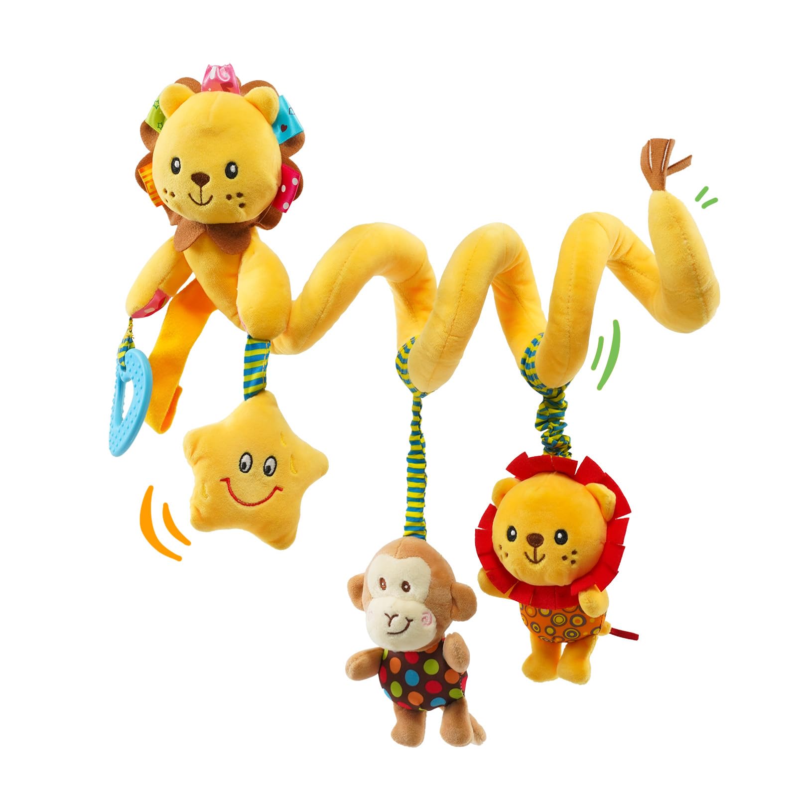 7058. パステル・baby ベビー オーナメント Amazon.com: Jollybaby Crib Stroller Car Seat Toys for Baby 0-3-6-9