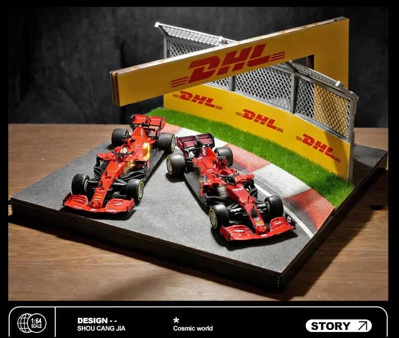 Amazon.co.jp: Raineed 1/64 サーキットカーブ ジオラマモデル
