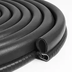 Vedação de porta de decapagem de clima automotivo, vedação de borracha para porta de carro de 3 m, junta de vedação com lâmpada lateral para carros, caminhões, barcos, trailers e aplicações