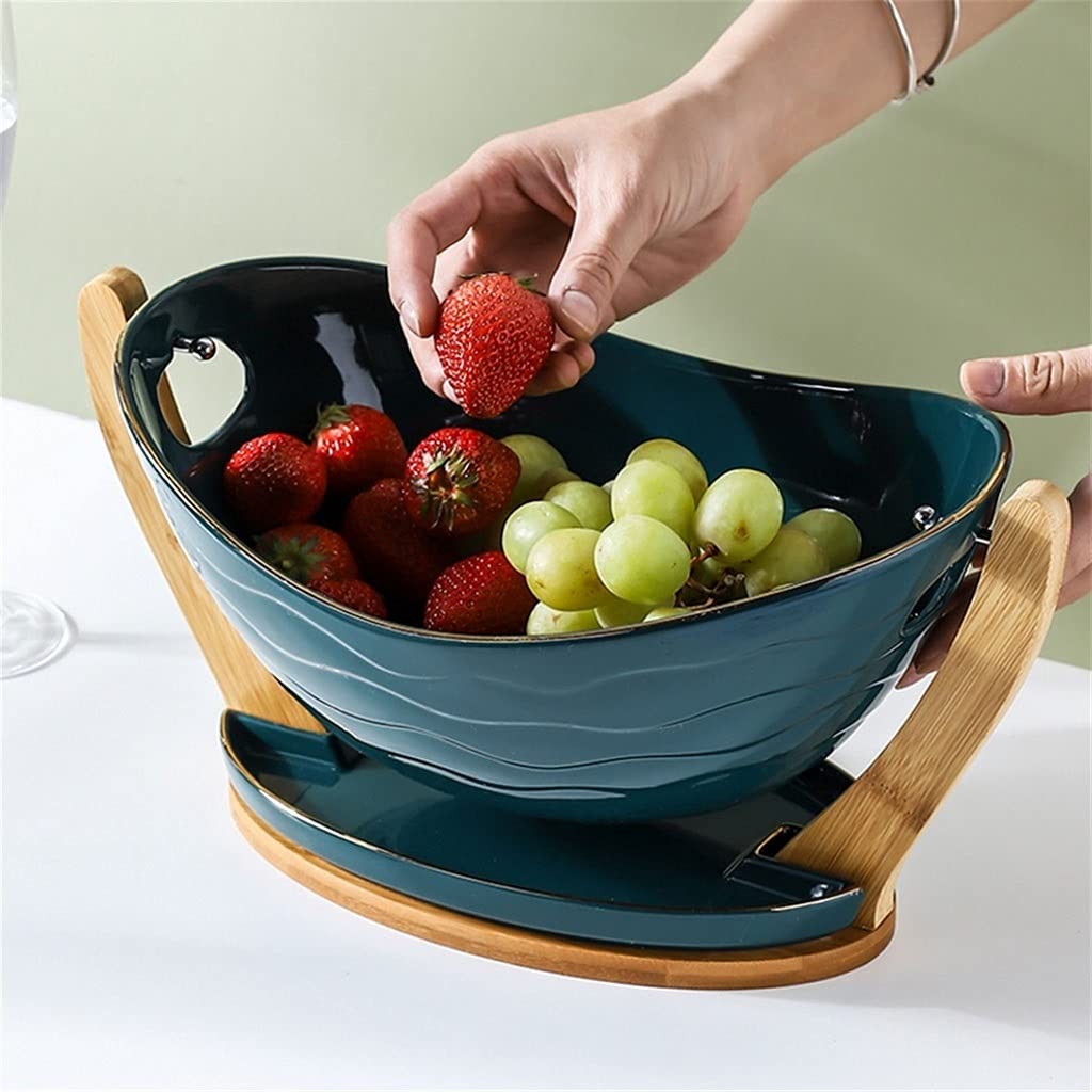 Saladier Rose Corbeille Fruit Coupe A Fruit Bol à Fruits En Verre Cristal, Panier De Fruits De Centre Décoratif, Bols De Service De Fruits For Fruits Snacks De Légumes De Pain Stockage