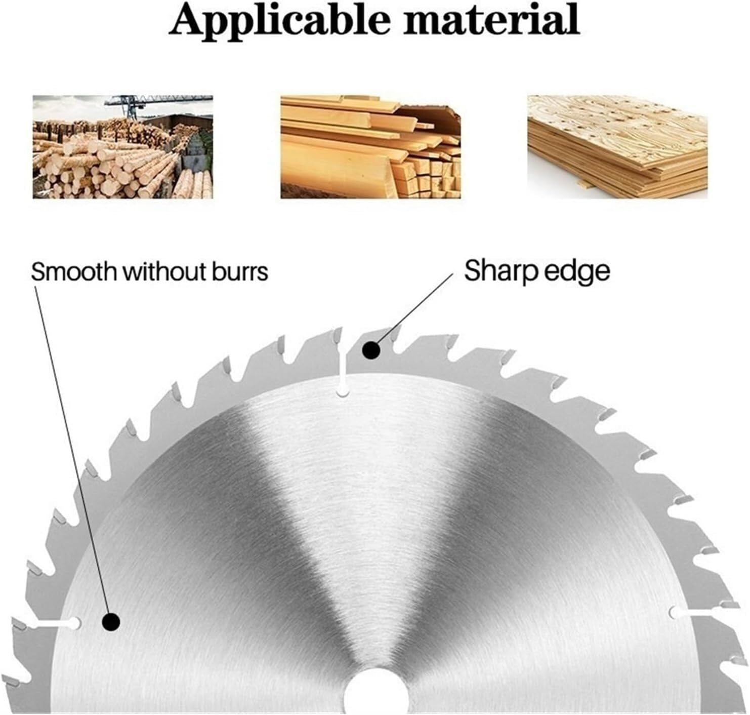 Hoja de sierra circular, 1 pieza Hoja de sierra circular TCT 160-210 mm de diámetro Disco de corte for carpintería multiusos Hoja de sierra for madera con punta de carburo(1pc 210x2.5x30x60t)