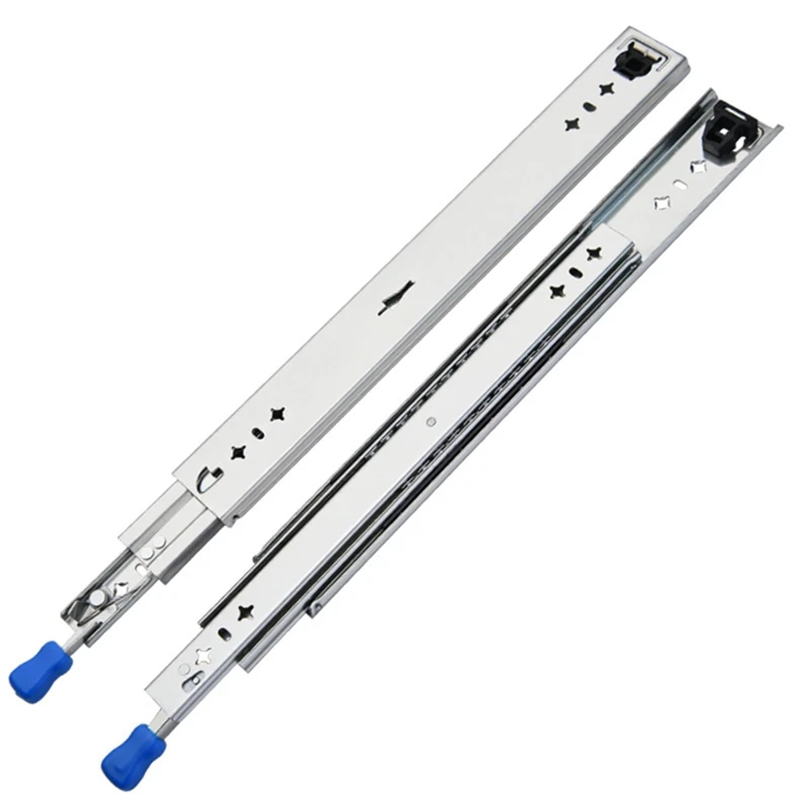 Drawer Slides 2Pairs Heavy Duty Telescopic Drawer Slides with Ball Bearings Full Extension with Locking Furniture Hardware Accessories(12Inches 300mm)
