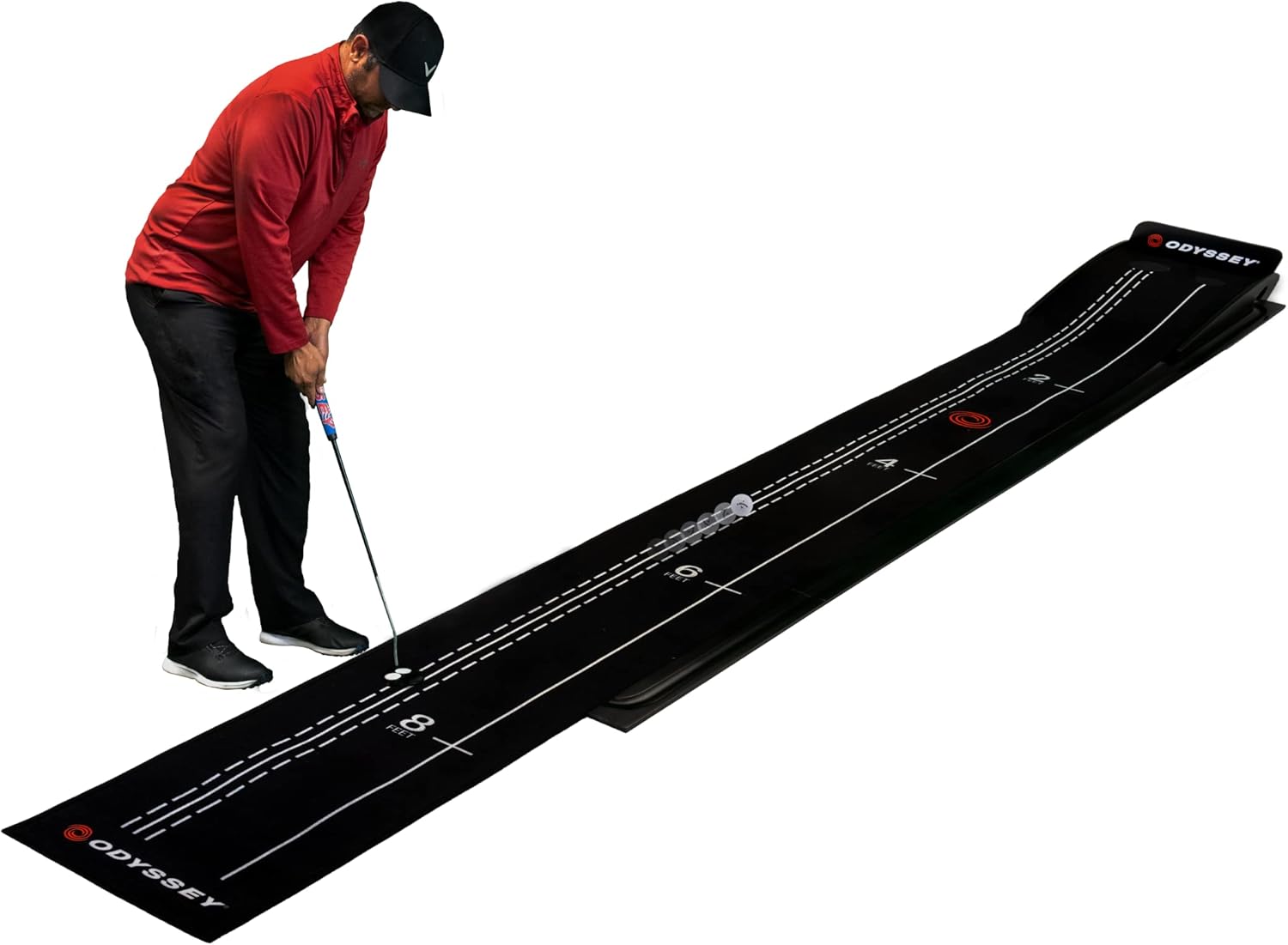 Callaway Odyssey Tour Premium Golf Putting Mat 9 Foot Dual-Hole