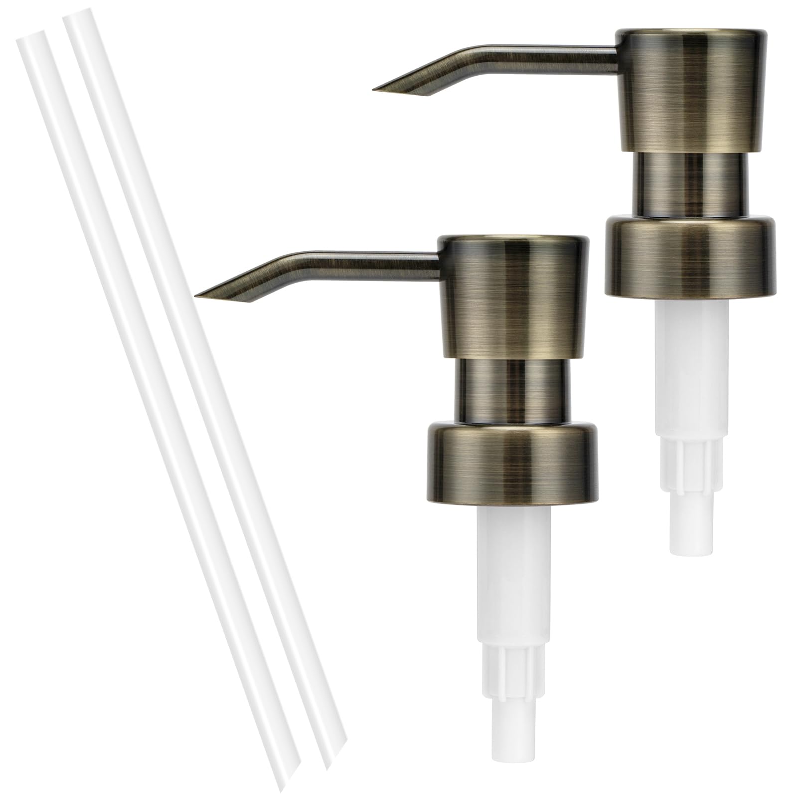 Soap Dispenser Pump Replacement for Standard 28/400 Thread Size Refill Dispenser Pump Head for Lotion Dish Soap Kitchen Bathroom Countertops,2 Pack(Bronze)-image-14