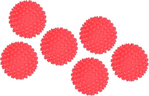 Fydun Paquete de 6 artículos reutilizables de PVC para el hogar para lavadora, verde amplia gama de usos (rojo)