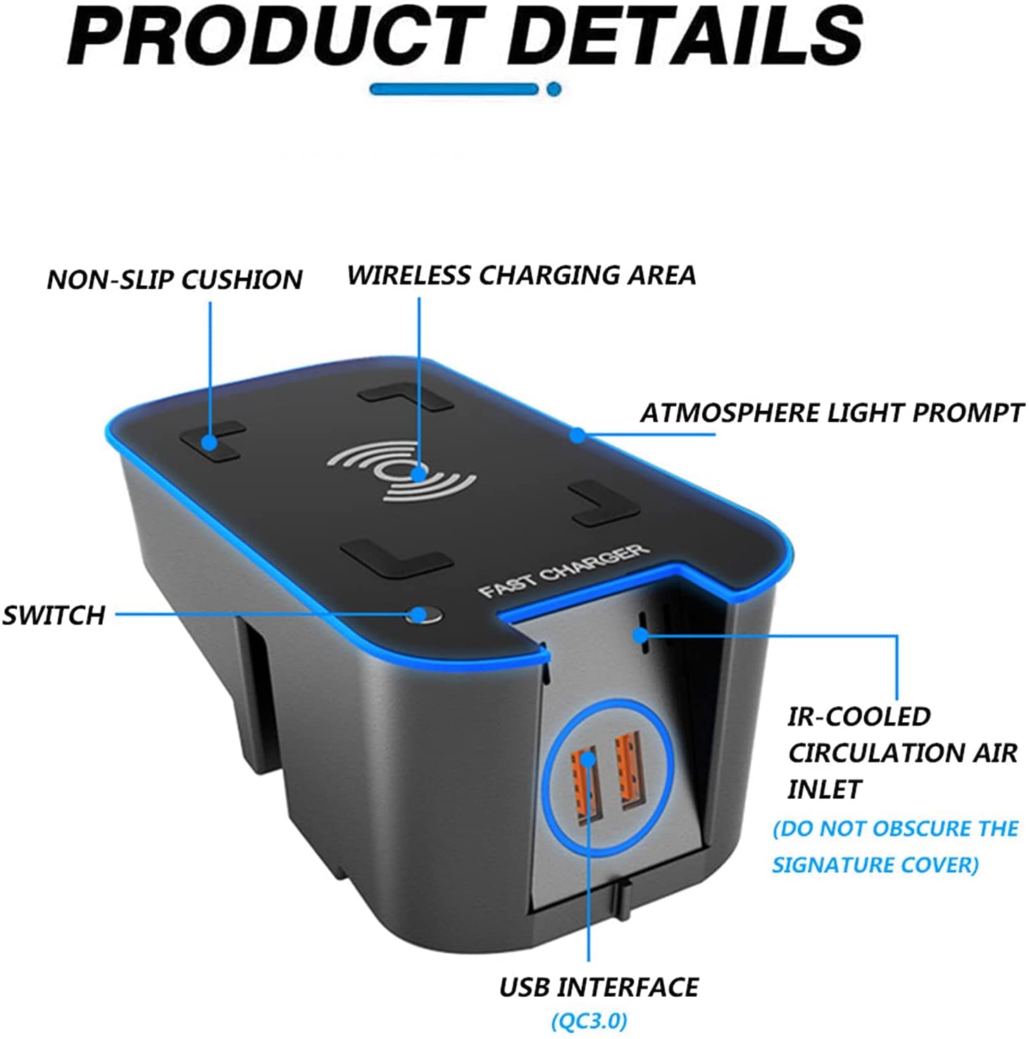 Amazon.co.jp: 2022アップグレードカーワイヤレス充電器、ボルボS90