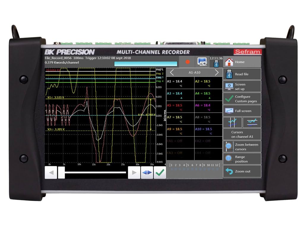 BK Precision DAS220-BAT Portable 10-Channel Data Recorder