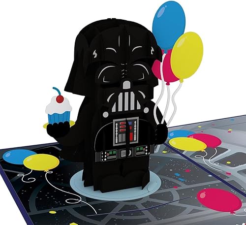 Lovepop Tarjeta desplegable de feliz cumpleaños para ella y él  Tarjetas de felicitación de cumpleaños 3D de Star Wars para niños, niñas, hombres y