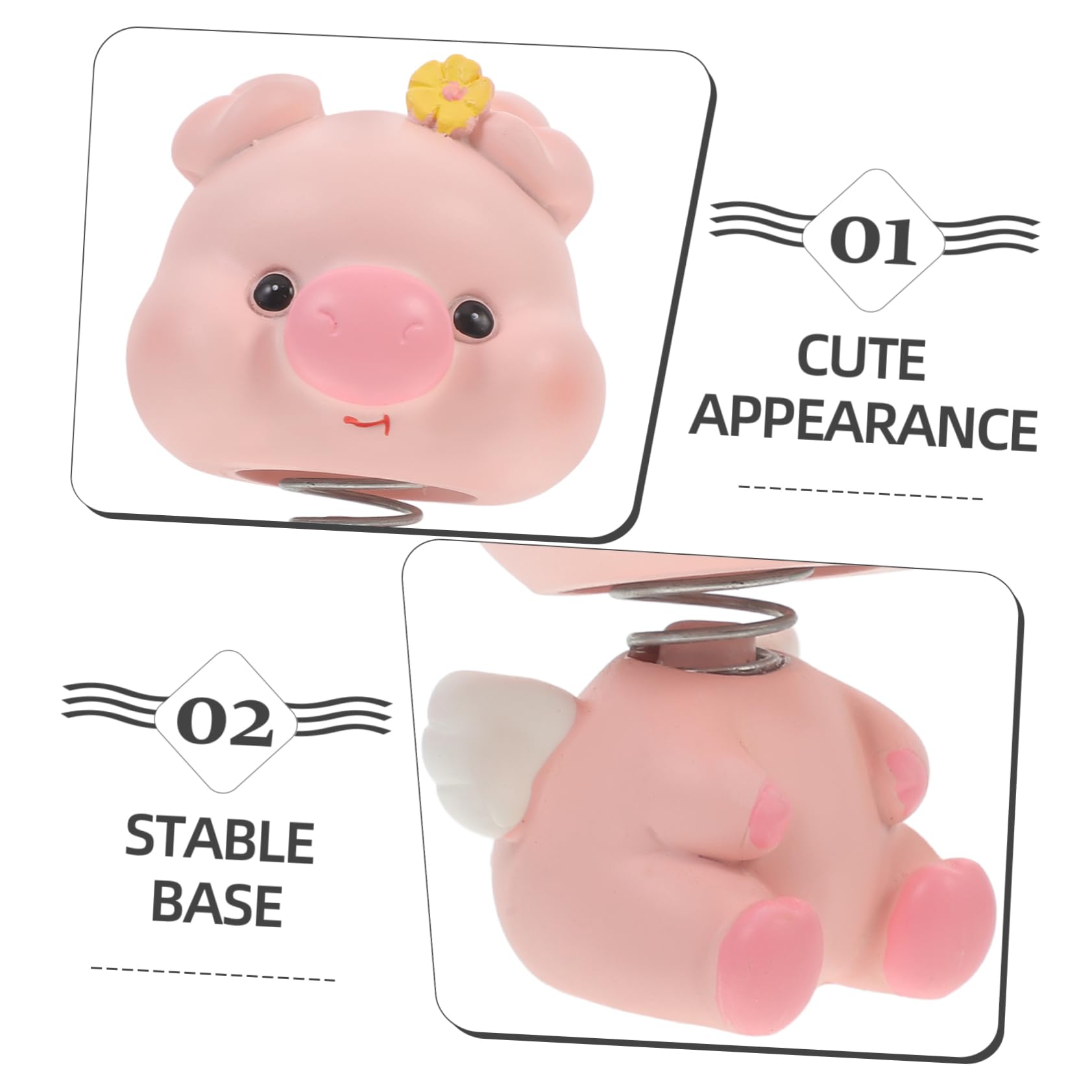 UPKOCH 5stücke Dashboard Deko Pig Figurine Wackelkopf Auto Ornament Niedliche Harz Statue Für Innenraum Wohnzimmer Geschenkidee Für Autoliebhaber Einzigartige Dekoration Für Auto Und