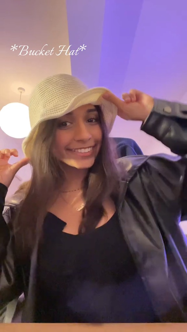 Gorro tipo bucket tejido de malla para mujer miniatura 7