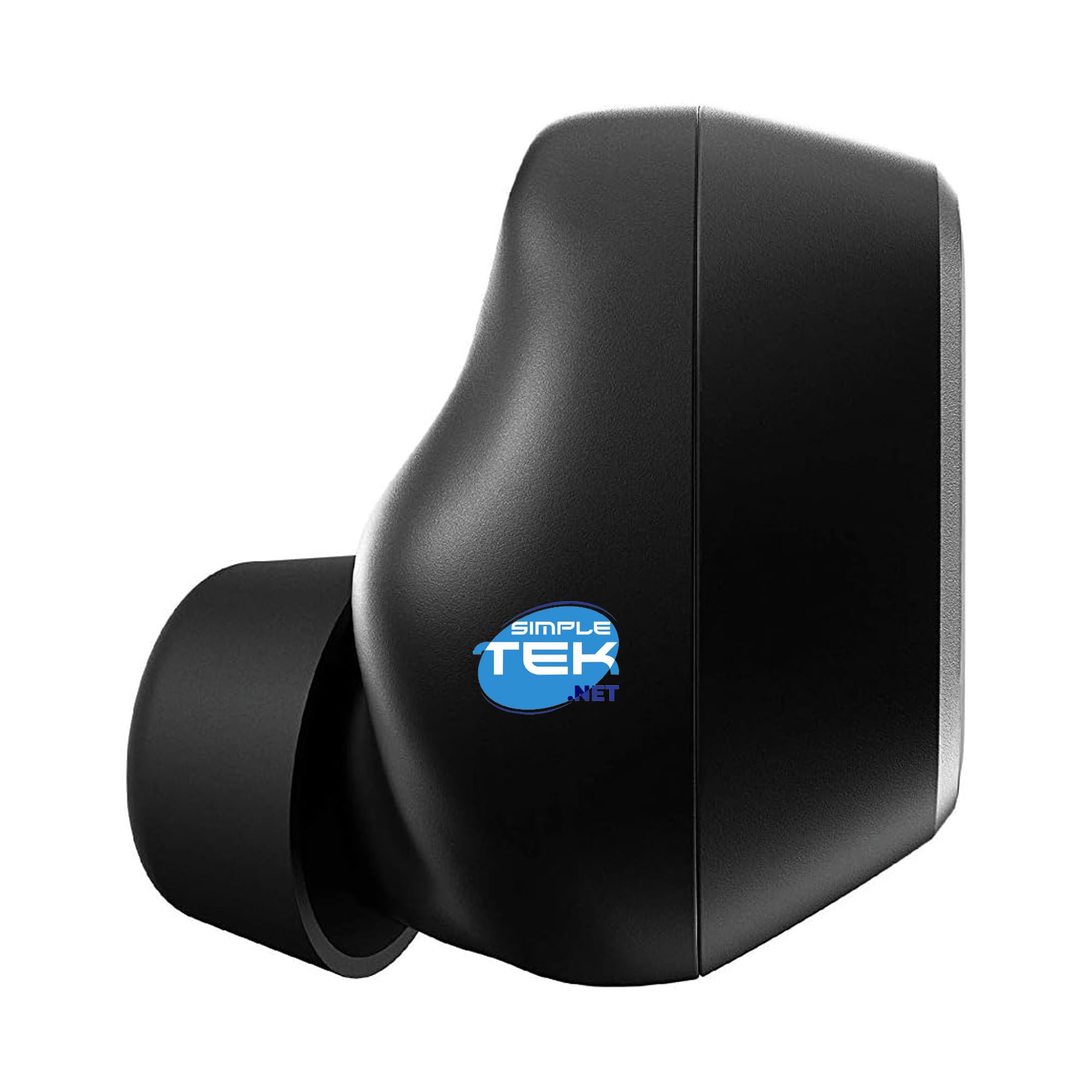 SIMPLETEK - Auricolari TWS wireless gaming 1D/2D con Bluetooth 5.1, autonomia 5 h + 15 h custodia, microfoni duali, IPX5 – nero