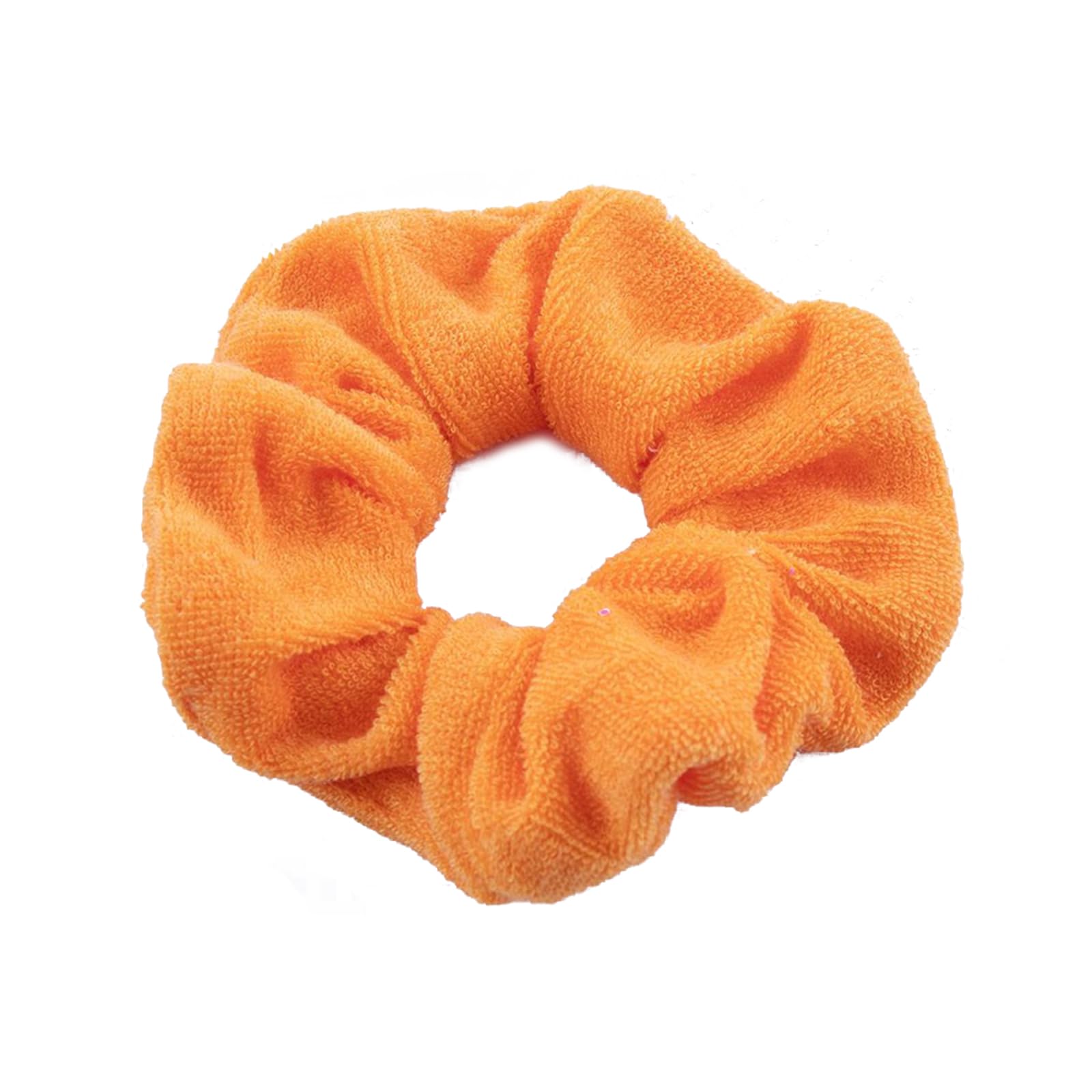 Yanwuwa Women's Orange Hair Drying Scrunchies Large Drying Scrunchies Microfiber Hair Ties For Wet Hair Ponytail Holder Hair Towel Scrunchies Hair Towel Scrunchies