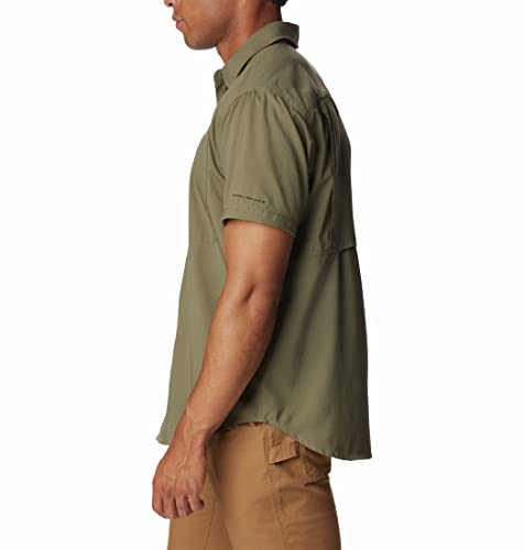Image of Columbia Men Polyester Loose Omni-Shade Ridge Utility Lite Hiking and Trekking Short Sleeve Shirt