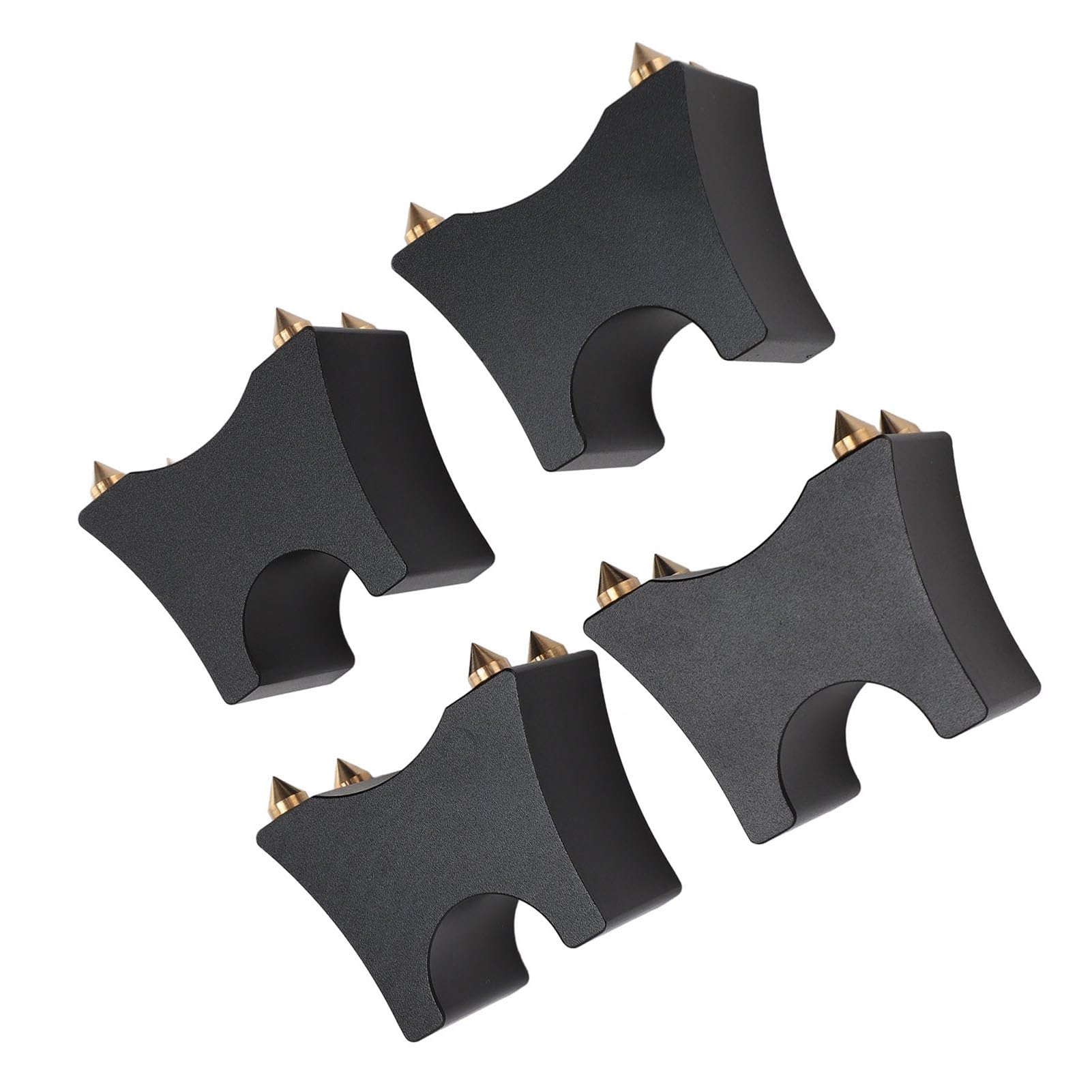 4 Pezzi Supporto Isolante Cavi Altoparlanti HiFi, Piedini Isolanti Altoparlanti HiFi in Alluminio, Cavi Alimentazione Altoparlanti Supporto Antiurto, Supporto Spike Cavo HiFi per