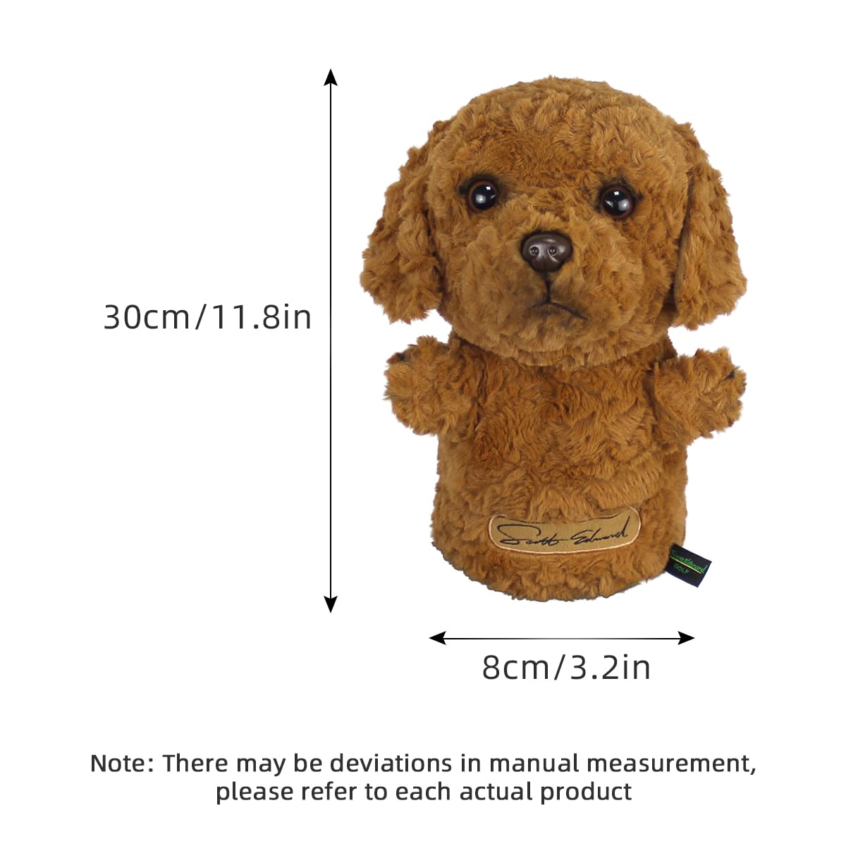 Scott Edward Poodle Dog Golf Head Cover, Fit Driver Wood(460cc),Plush Fabric, Smooth and Soft Touch Feeling,Animal Shape - Image 2