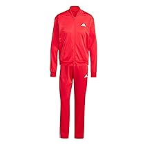 adidas Femme ESSENTIALS 3-STRIPES TRACKSUIT, pure ruby, white, L