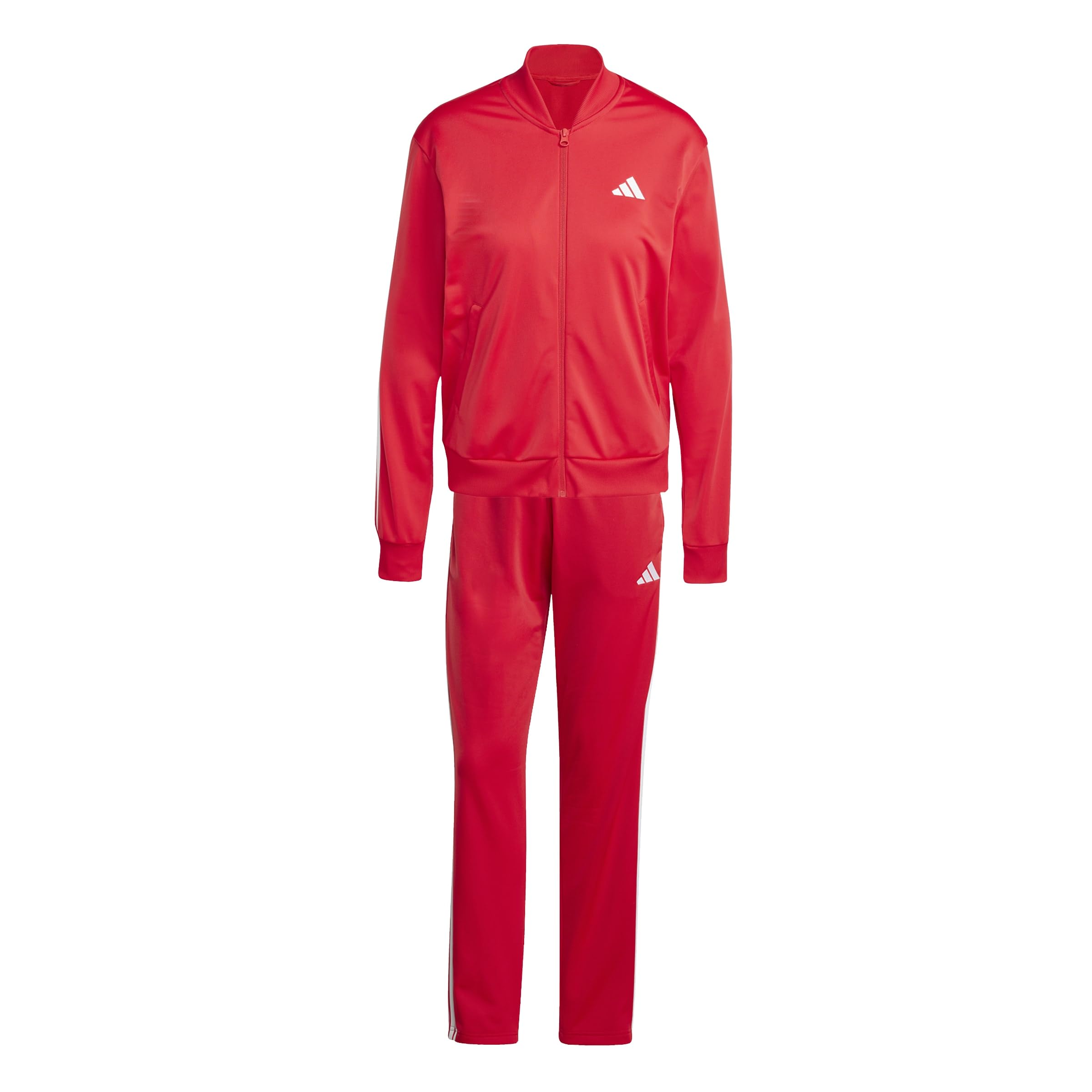 adidas Femme Essentials 3-​Stripes Track Suit, pure ruby/​white, XS