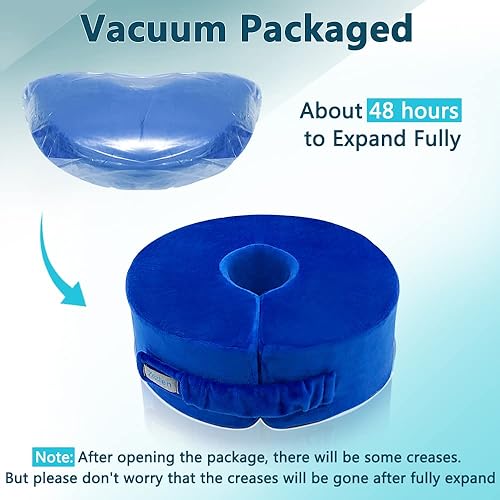 Miniatura 6 de Almohada de elevación de pie, cojín de talón de tobillo, soporte de pie de cuña, almohada médica de espuma de tobillo para dormir, úlcera, presión