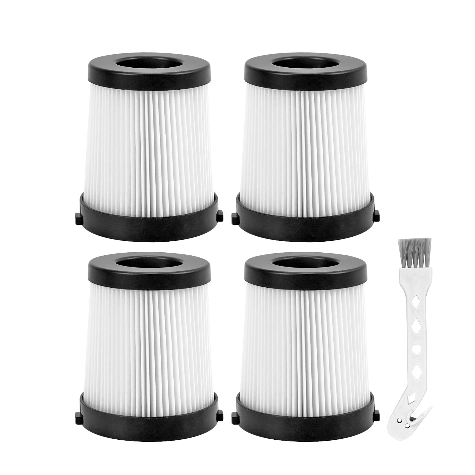 FSV001 Replacement Filter Compatiable with Fabuletta FSV001, FSV101, Girnoor G160 and G165 Afoddon A300 Cordless Stick Vacuum Cleaners Series 4 Pack