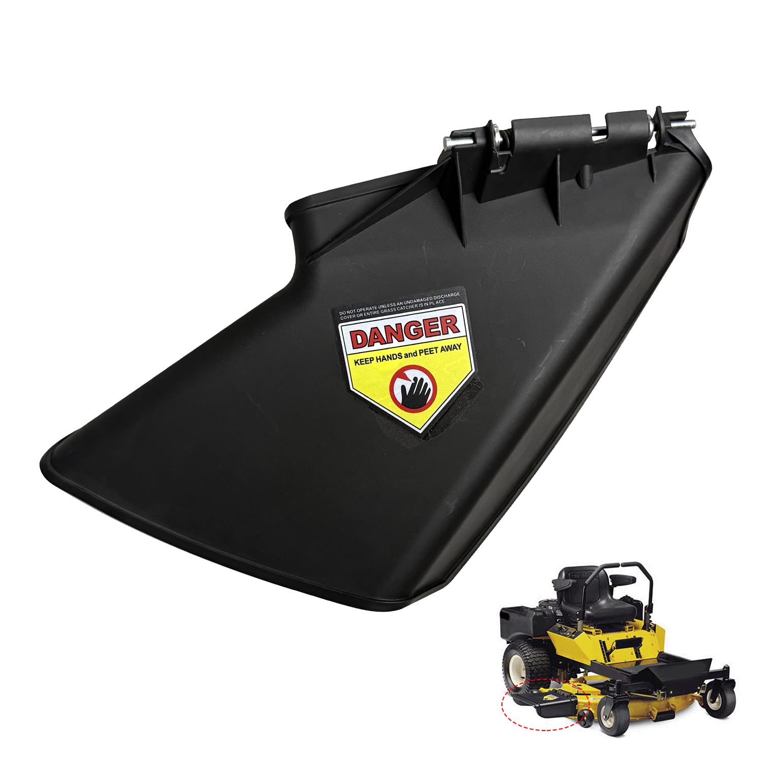 deawater 631-05229 - Conjunto deflector de canal de descarga de cubierta para MTD Craftsman Troy-Bilt Cub-Cadet Murray Yard-Machine Yardman LT1040 LT1045 LT2042 descarga lateral, 631-0216 631-05193