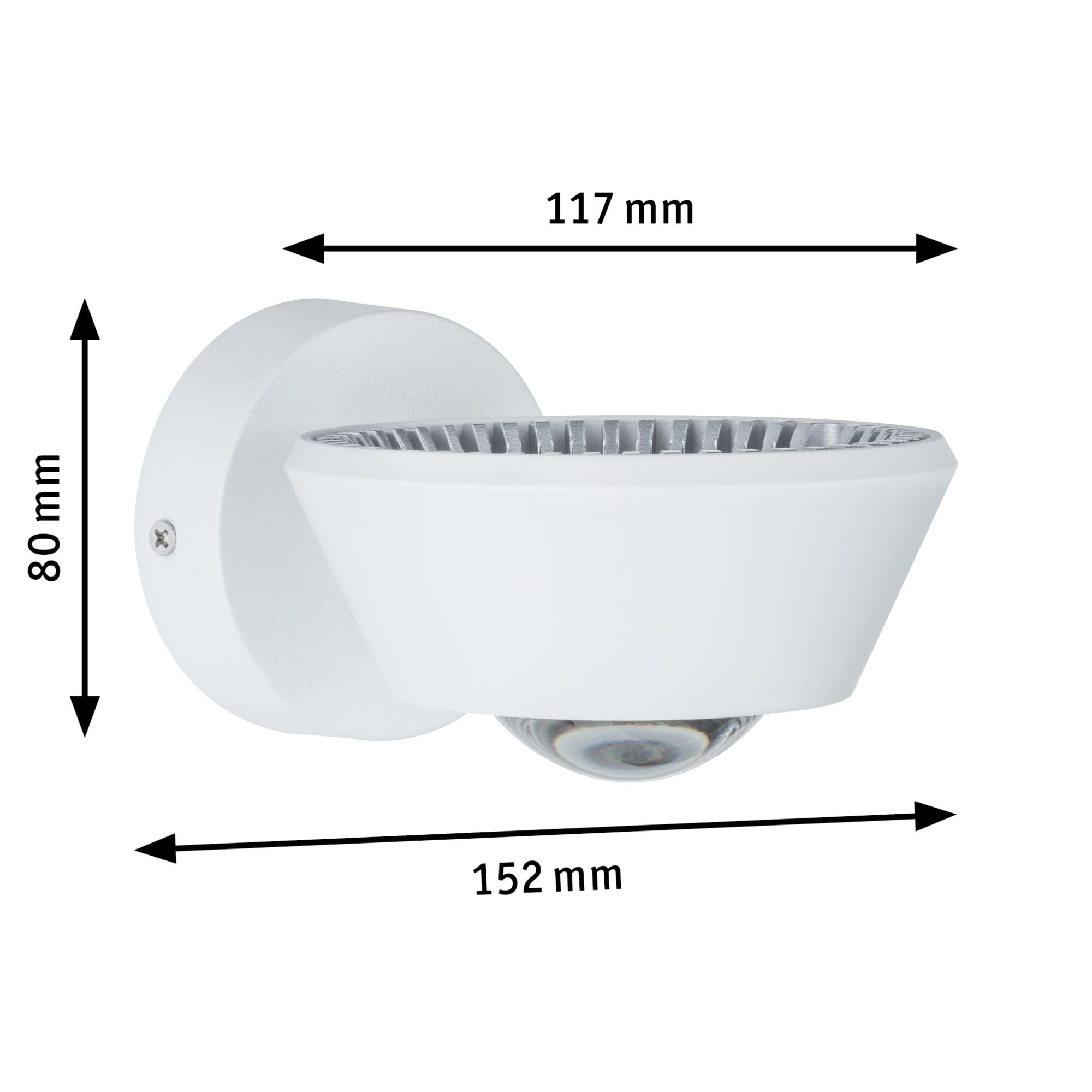 Paulmann 70946 Luminaria de techo LED WallCeiling Sabik IP44 230V redonda incl. 1x9 / 1x4 W regulable blanco mate lámpara de baño plástico 2700 K