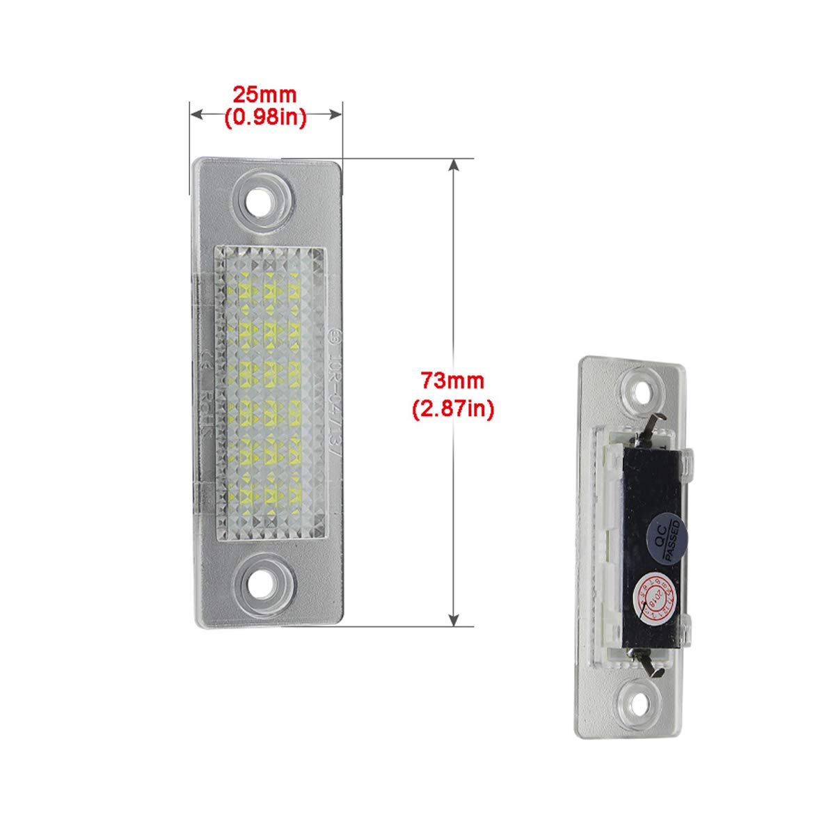 Luci Targa Auto 18 LED 3528 SMD - Per VW Touran, Golf 5, Passat B6 E Altri Modelli - Foto 8