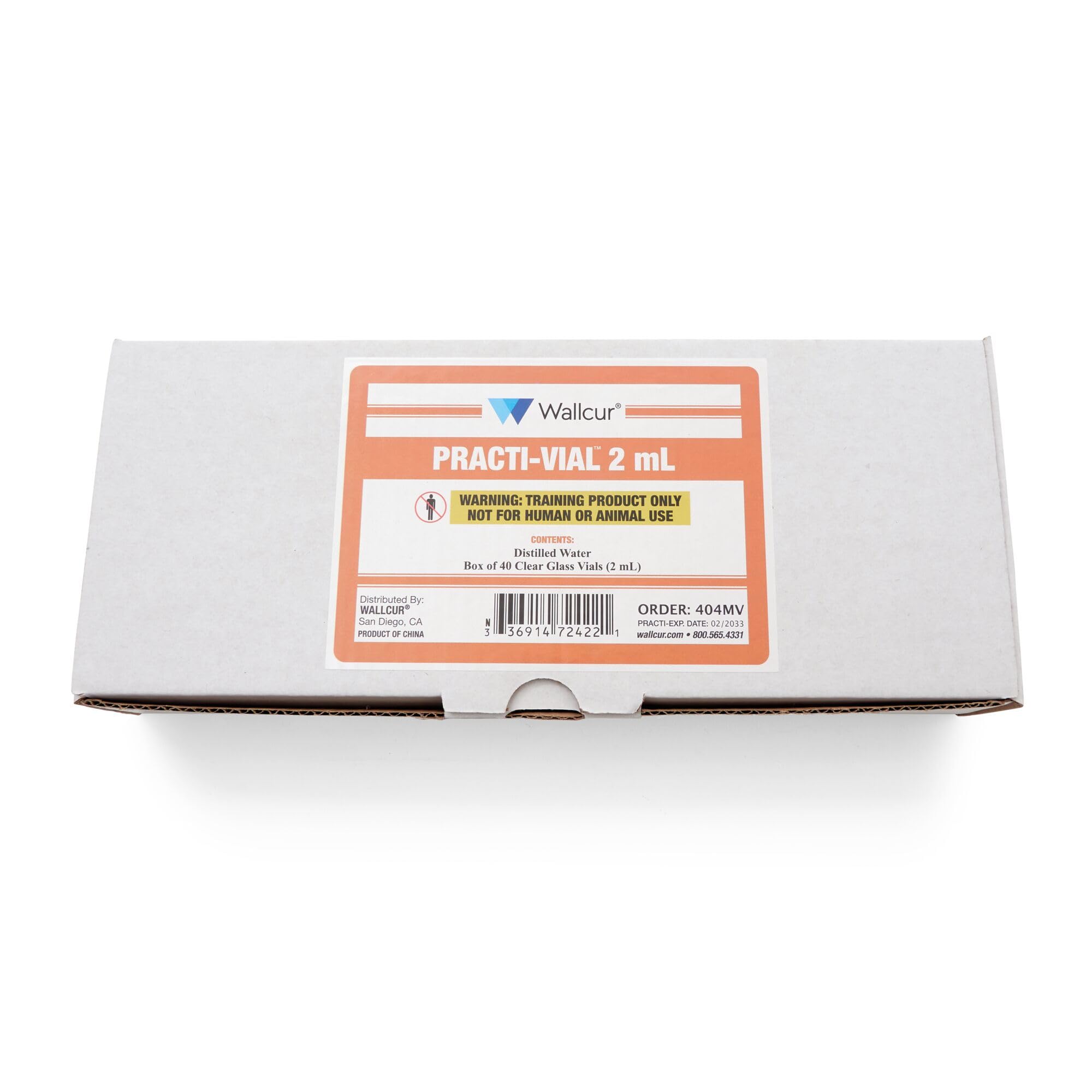 Practi-Durchstechflasche 2mL (Packung mit 40) - Simulationsprodukt für medizinisches Training