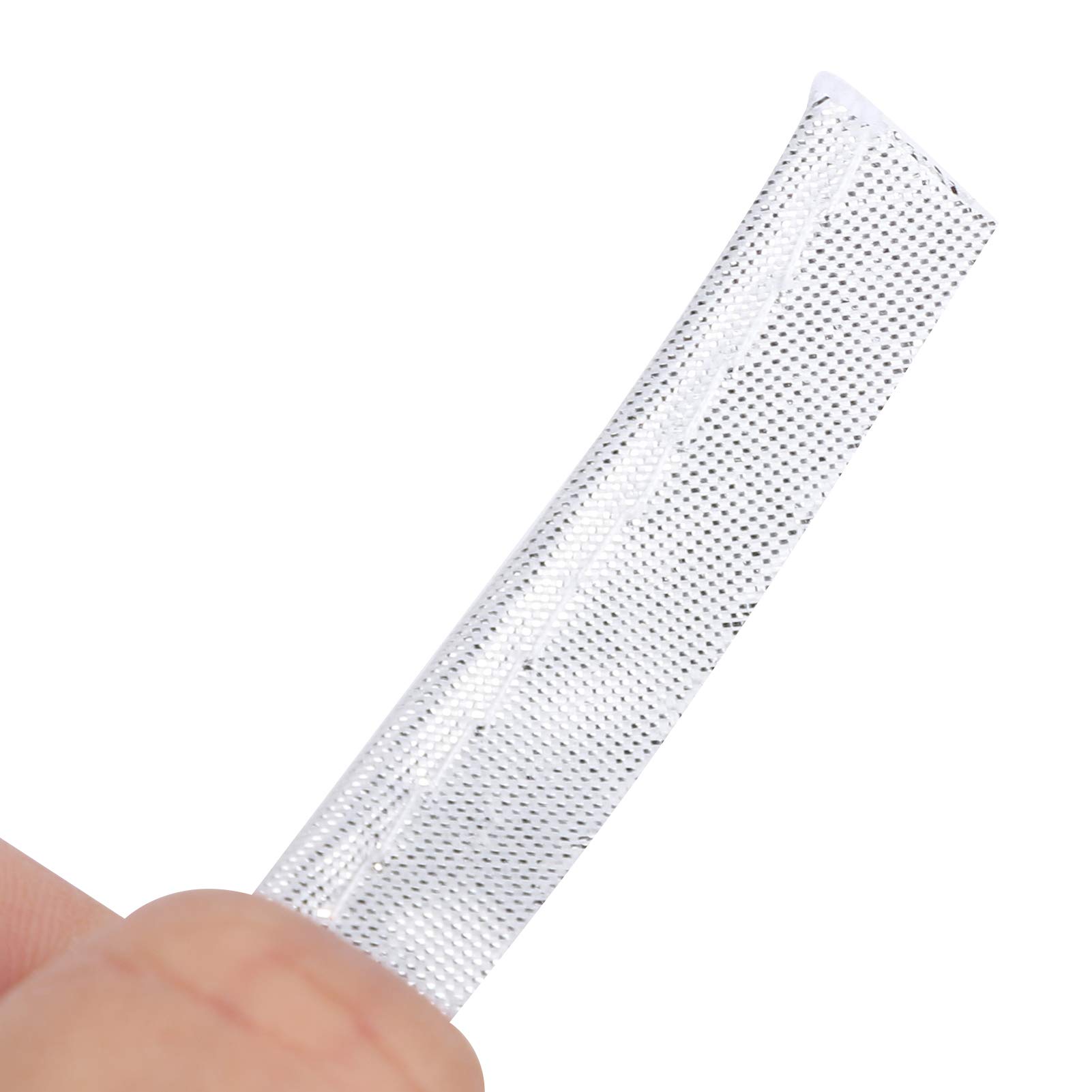 70yd Crafts Edging Br Pi Bias Tape Trims 1cm Width For Sewing Seaming Binding StitchingSilver Multifunctional Accessory For Home Use (Silver)