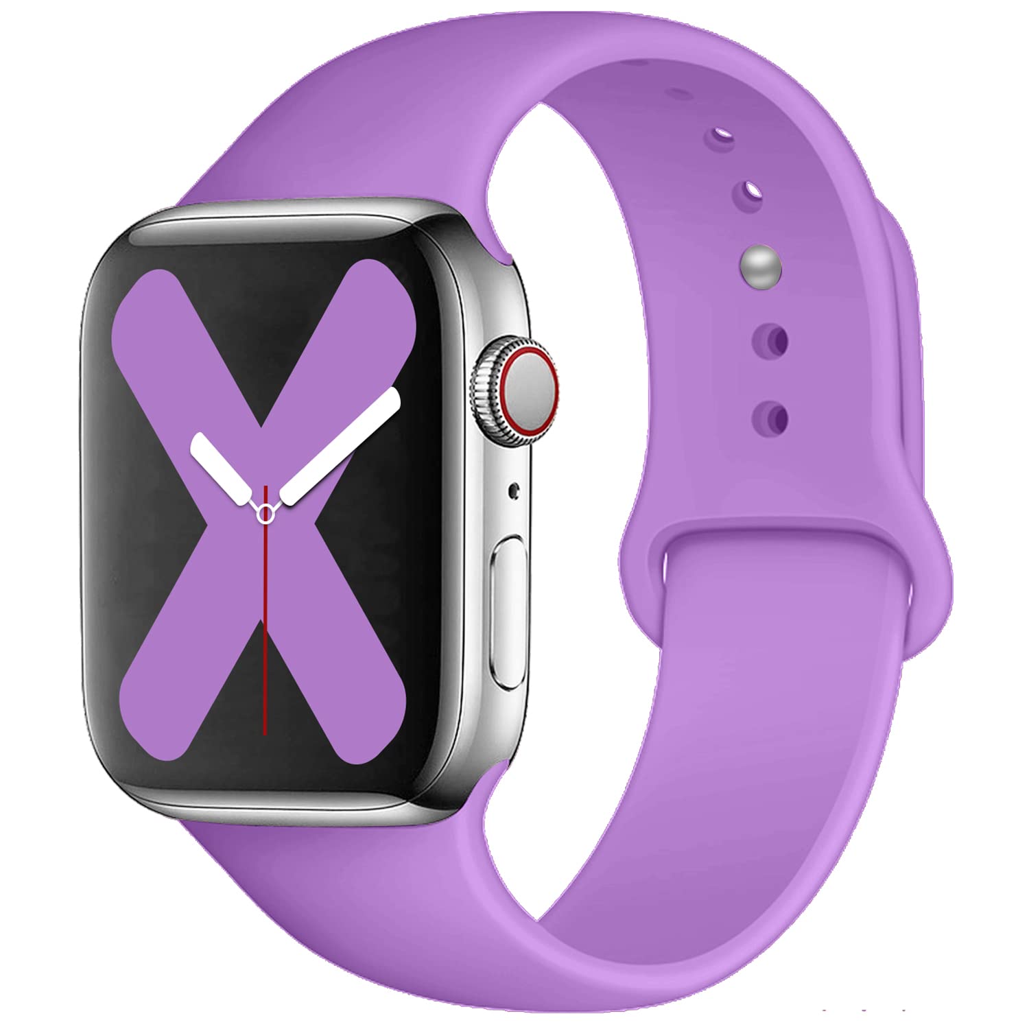Saucyi Compatible with Apple Watch Band 41mm 40mm 38mm 49mm 45mm 44mm 42mm,Soft Silicone Sport Band Replacement Strap with Classic Clasp for iWatch Series 8 7 6 5 4 3 2 1 SE