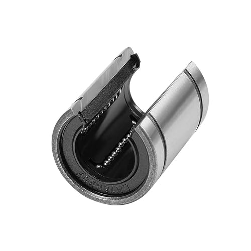 Miniatura 7 de uxcell LM25UUOP Rodamientos lineales de bolas tipo abierto, diámetro de 0.984 in, diámetro de 1.575 in de diámetro exterior, 2.323 in de longitud