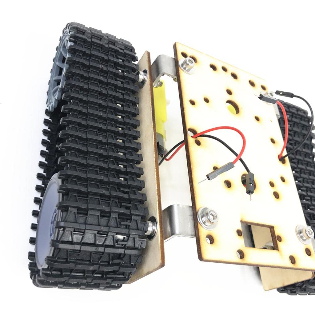 Robot Tanque Chasis Crawler Automóvil Metálico Kit DIY con de Plástico de Alta Elasticidad Adecuado para de Robótica Laboratorios